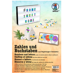 Ursus 7930099 - cyfry i litery, kolory tęczy,