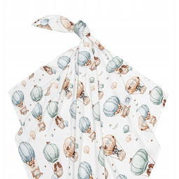 Bambusowy Otulacz letni kocyk 110x140 Pieski Bonjour Cherie