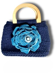 Szydełkowa torba Wool Blue 03/Raffaella De Angeli