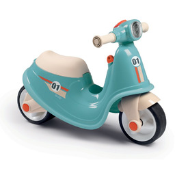 Jeździk Skuter Niebieski Ciche Koła Retro Smoby