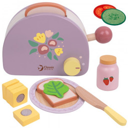 CLASSIC WORLD Drewniany Toster Śniadaniowy z Akcesoriami 13