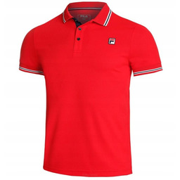 Koszulka tenisowa Fila Polo Piro czerwona M