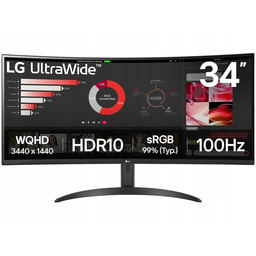 Monitor Lg 34WR50QK-B 34'' Led UltraWide 100Hz Qhd