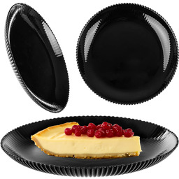 Talerz deserowy Regno 19 cm czarny 1 szt.