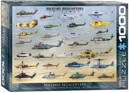 Eurographics 1000 części  helikopter wojskowy, 48 x