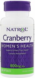 Data ważności 06.2025 Natrol Cranberry 30 Caps