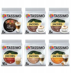 Kapsułki do Tassimo zestaw kaw mlecznych + latte