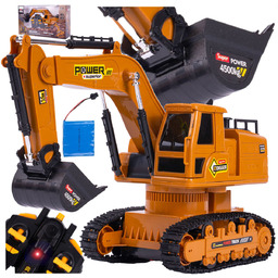 Koparka Zdalnie Sterowana RC z Dźwiękiem, MASZYNA BUDOWLANA