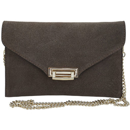 Stylowa kopertówka zamszowa Barberinis - Beżowa ciemna