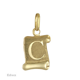 Zawieszka złota literka C pr.585