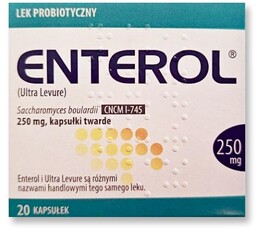 ENTEROL 250mg Lek probiotyczny, 20 kapsułek (INPHARM)