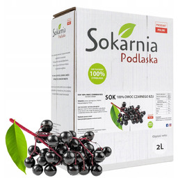 SOK Z CZARNEGO BZU 2L 100% TŁOCZONY BEZ