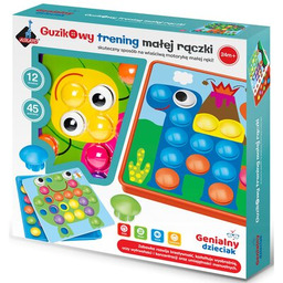 ASKATO Mozaika Genialny dzieciak Guzikowy trening małej rączki