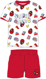 Dziecięca piżama z krótkim rękawem Spider-Man Czerwona