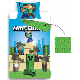 Komplet pościeli MINECRAFT Pościel dziecięca 140x200 cm Crepper