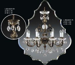 Żyrandol 8-ramienny z brązu