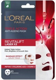 Maska przeciwzmarszczkowa w płacie, Loreal REVITALIFT LASER X3