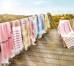 Blanc Des Vosges Ręcznik plażowy Escale Pomarańczowy