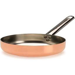 Pentole Agnelli ALCU111PI28 cynowana patelnia miedziana z rurowym