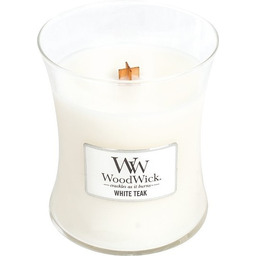 WoodWick White Teak Świeca Duża 610g