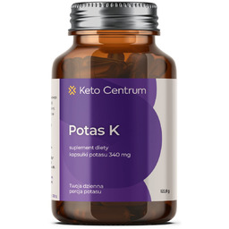 Potas 340 mg (100 kapsułek)  Mega dawka