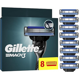 Gillette Mach3 Base ostrza uzupełniające dla mężczyzn, 8