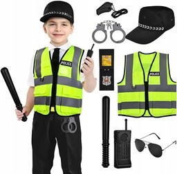 Przebranie Kostium Policjanta Dla Dzieci Akcesoria Rozwój Umiejętności