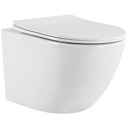 Biała miska wc wisząca Rimless NERO-WH-03 Tornado Hydrosan