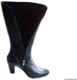 BnW Kozaki ze skóry cholewka 42 cm słupek