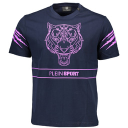 KOSZULKA Z KRÓTKIM RĘKAWEM PLEIN SPORT MĘSKA SZARA