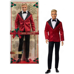 Barbie Signature Świąteczny Ken 2026, blondyn, kolekcjonerska lalka