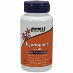 NOW Pycnogenol 30mg Suplementy diety, 60 vege kaps.