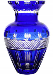 Kryształowy wazon cobalt obrączka