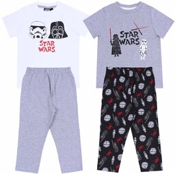 2 x Czarno-szara piżama STAR WARS DISNEY 98cm