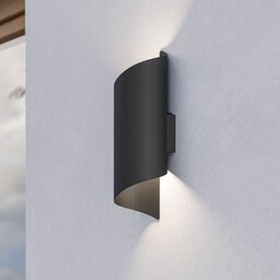 EGLO Kinkiet zewnętrzny Montarello, czarny, metal, nowoczesny