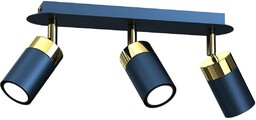 MILAGRO MLP7724 Lampa sufitowa JOKER NAVY BLUE/GOLD 3xGU10