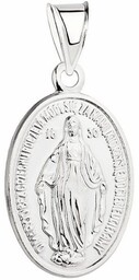 Srebrny Medalik Cudowny Duży pr 925
