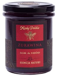 Miody Polskie Sok i Miód Żurawina, 250 g