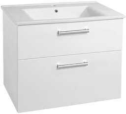 VEGA szafka umywalkowa 82x67,6x43,6cm, 2 szuflady, biała VG083