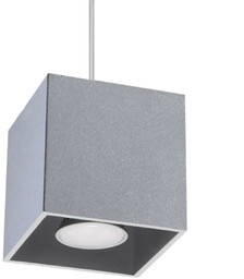 Lampa wisząca QUAD 1 szary SL.0061 - Sollux