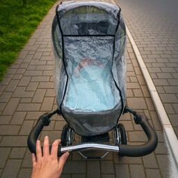 OSŁONA PRZECIWDESZCZOWA NA WÓZEK - GRUBA FOLIA OCHRONNA