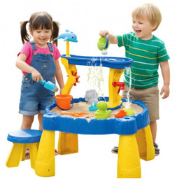 Stolik Wodny XL z Krzesełkiem 2w1 Piaskownica Delfinek