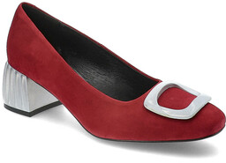 Espirito Czerwone Czółenka Eleganckie Buty Damskie
