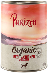 Purizon Organic, 400 g - Wołowina i kurczak