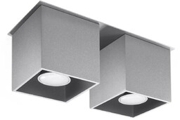 Plafon QUAD 2 szary SL.0064 - Sollux Sprawdź