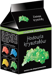 Zabawy naukowe - Hodowla kryształów zielonych, Zestaw