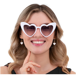 Okulary Serca - białe - 1 szt.