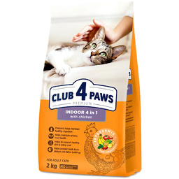 Club4Paws Premium Indoor 4 w 1 Kurczak 2kg