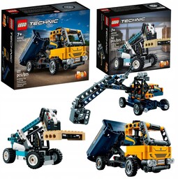 Klocki Lego Technic Ciężarówka Wywrotka Koparka Samochody Zestaw