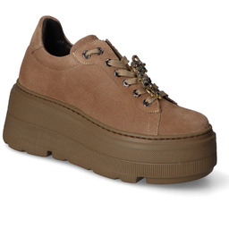 Sneakersy Karino 5274/008-P Beżowe zamsz